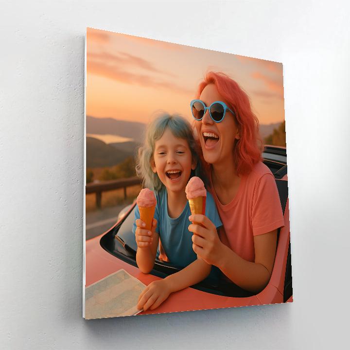 Sunroof Ice Cream Date Paint by numbers art