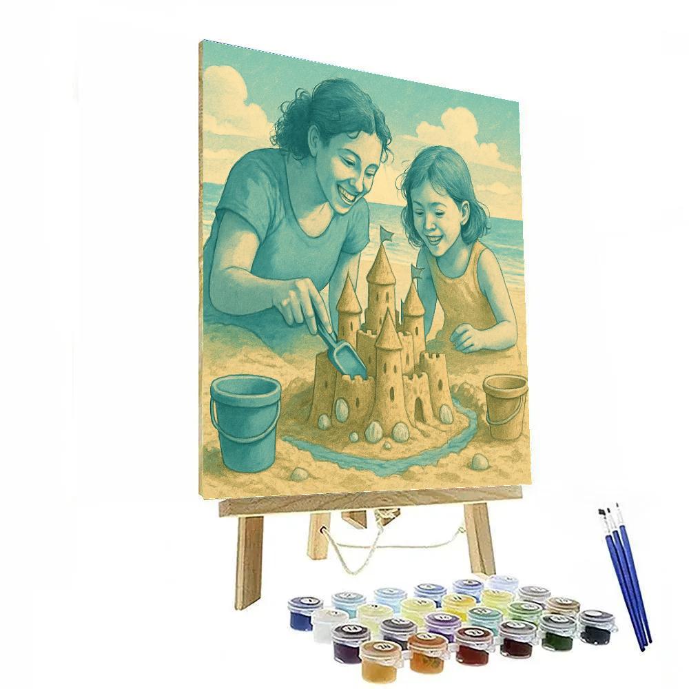 Seaside Sandcastle Workshop Numbered painting kits