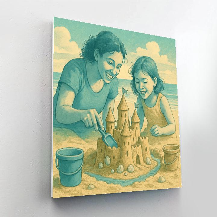 Seaside Sandcastle Workshop Numbered painting kits