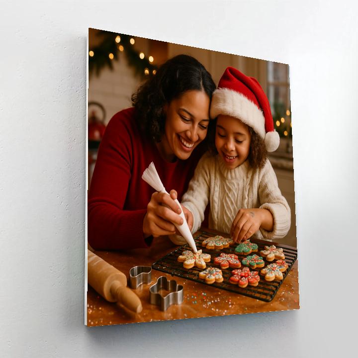 Holiday Cookie Decorating paint by color