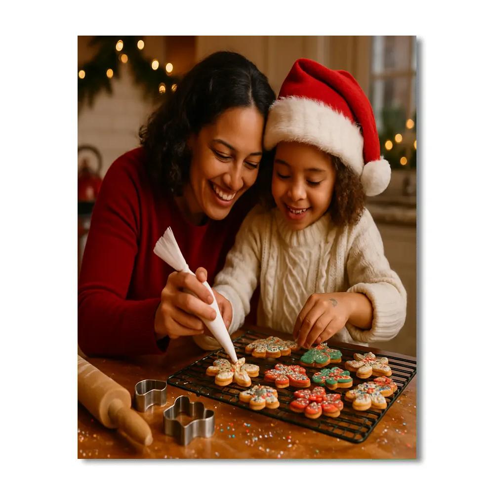Holiday Cookie Decorating paint by color
