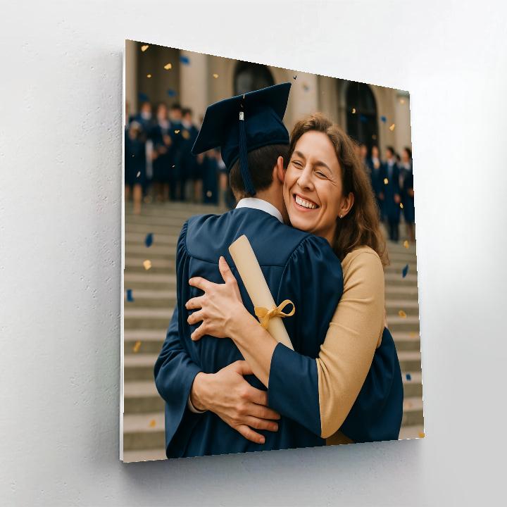 Graduation Day Hug DIY paint by numbers