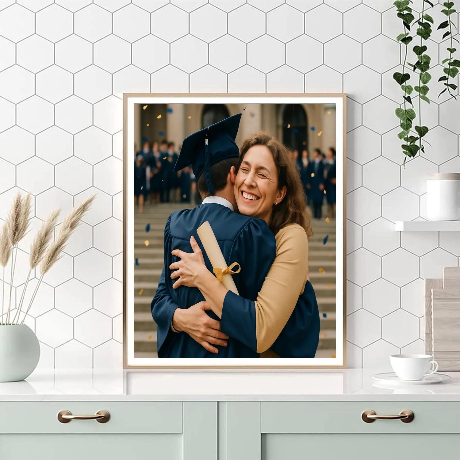 Graduation Day Hug DIY paint by numbers