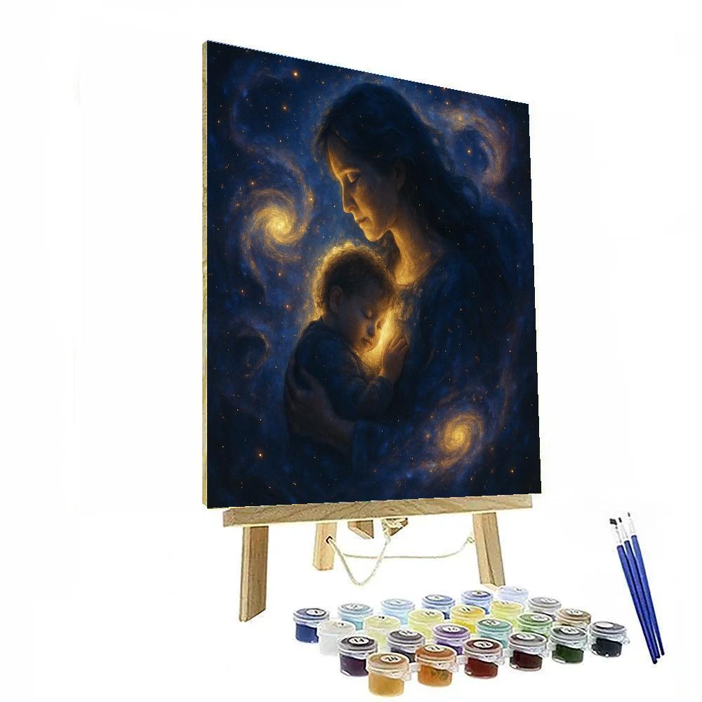 Cosmic Dreamtime Mother And Child Painting by numbers kit