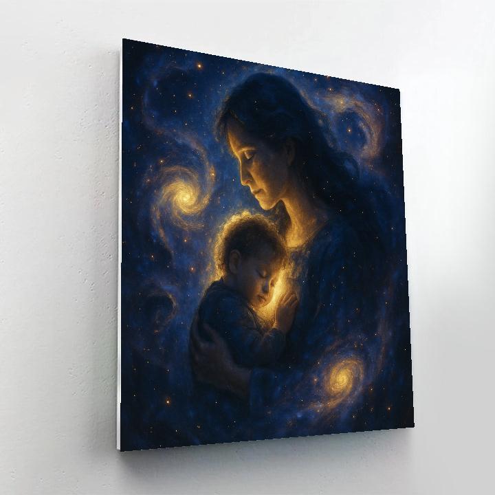 Cosmic Dreamtime Mother And Child Painting by numbers kit
