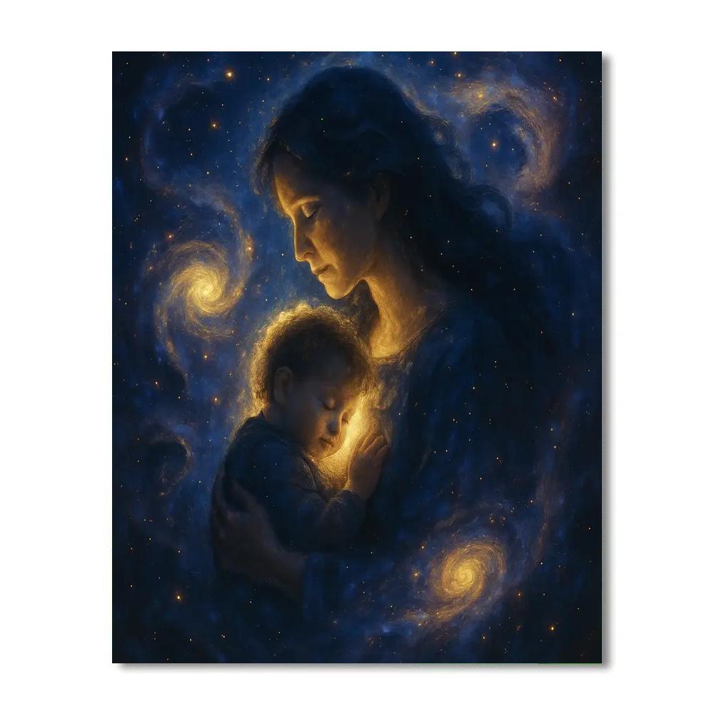 Cosmic Dreamtime Mother And Child Painting by numbers kit