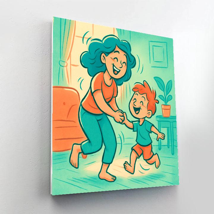 First Dance With Mom Number painting