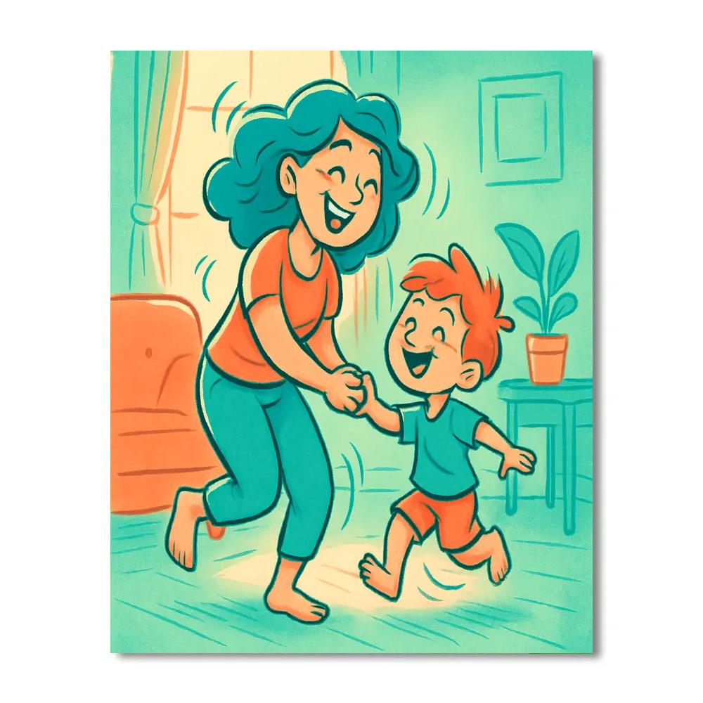 First Dance With Mom Number painting