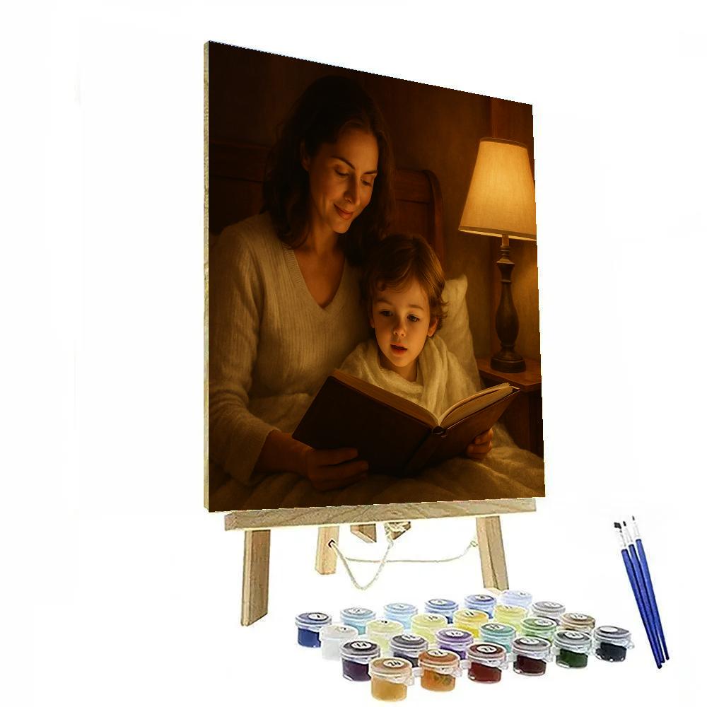 Evening Storytime Glow Paint by numbers kits
