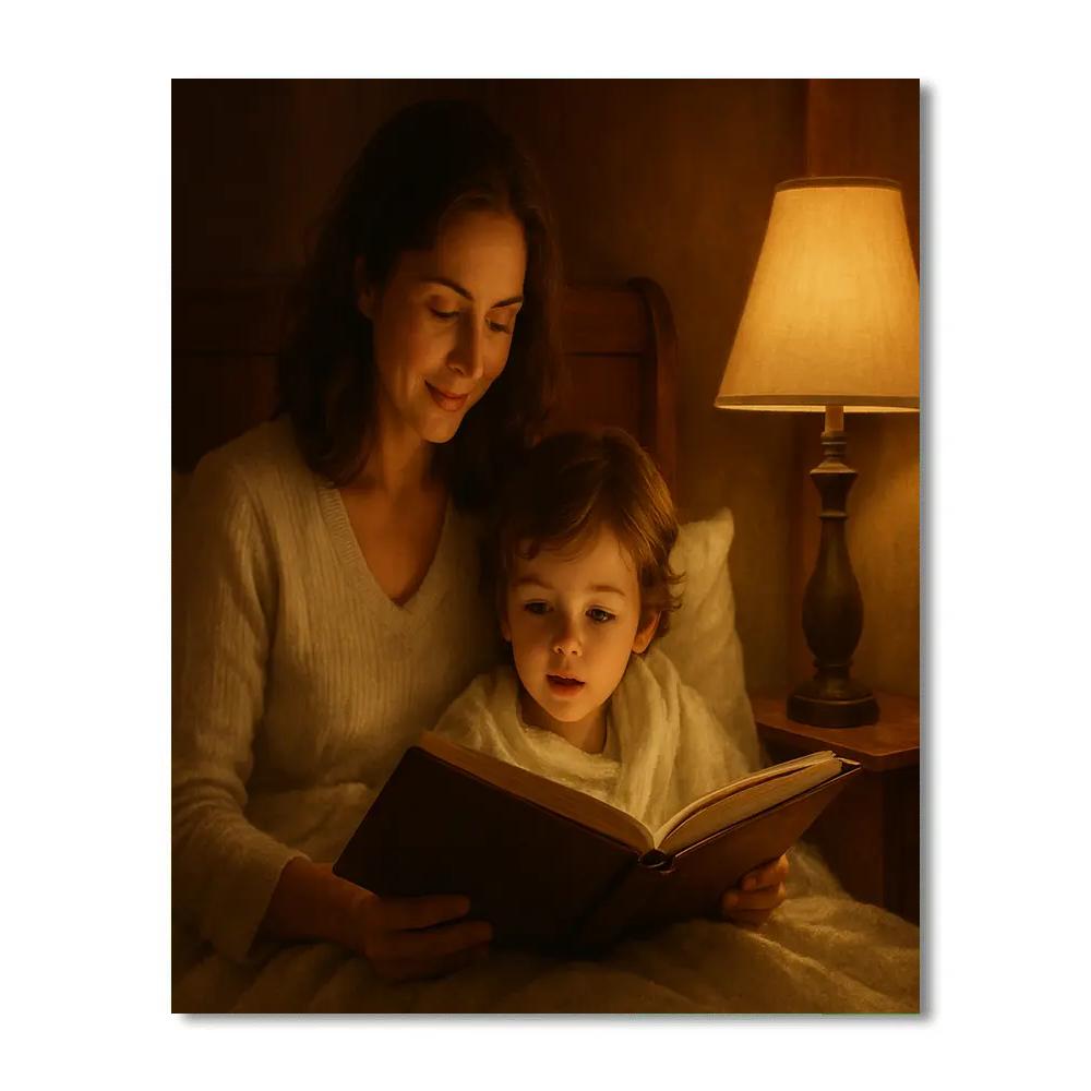 Evening Storytime Glow Paint by numbers kits