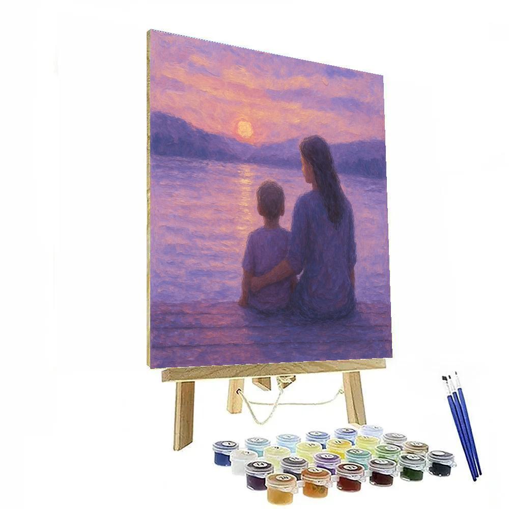 Quiet Reflection By The Lake DIY paint by numbers