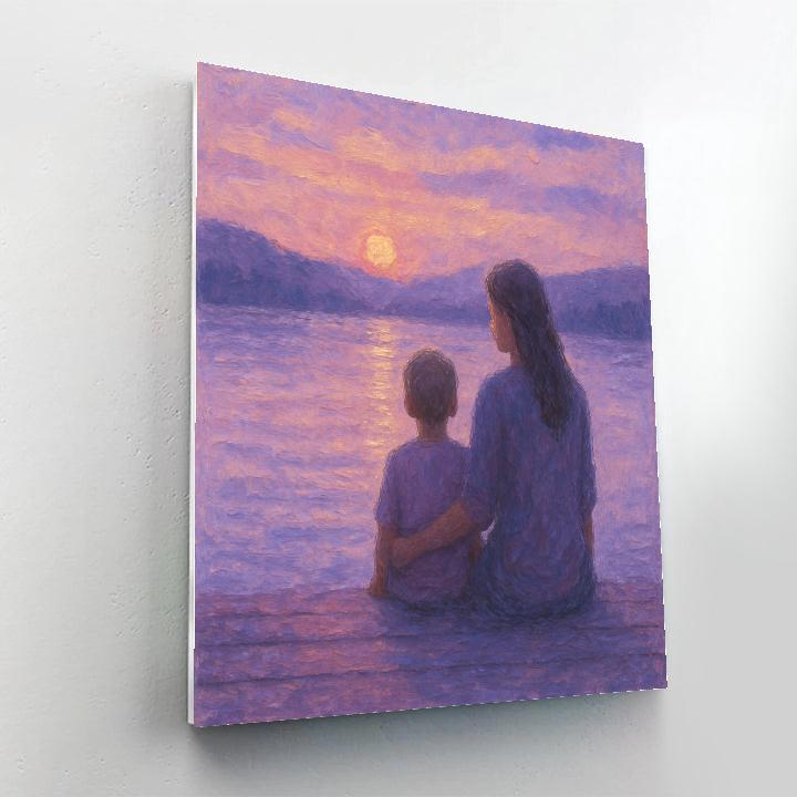 Quiet Reflection By The Lake DIY paint by numbers