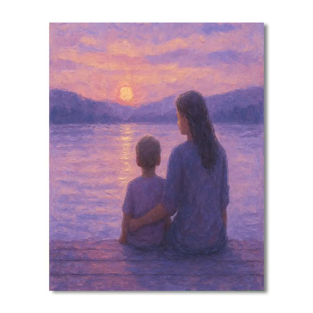 Quiet Reflection By The Lake DIY paint by numbers