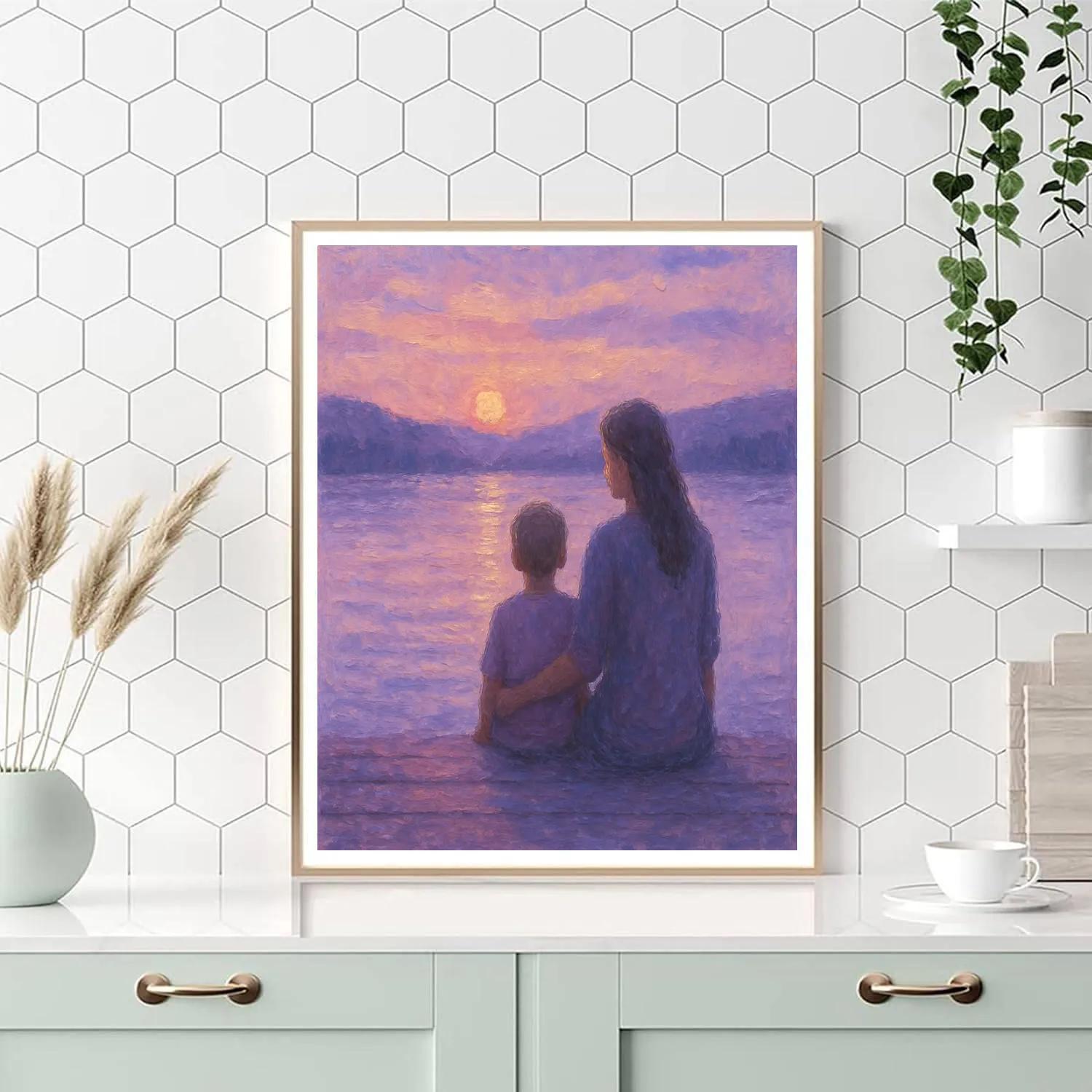 Quiet Reflection By The Lake DIY paint by numbers