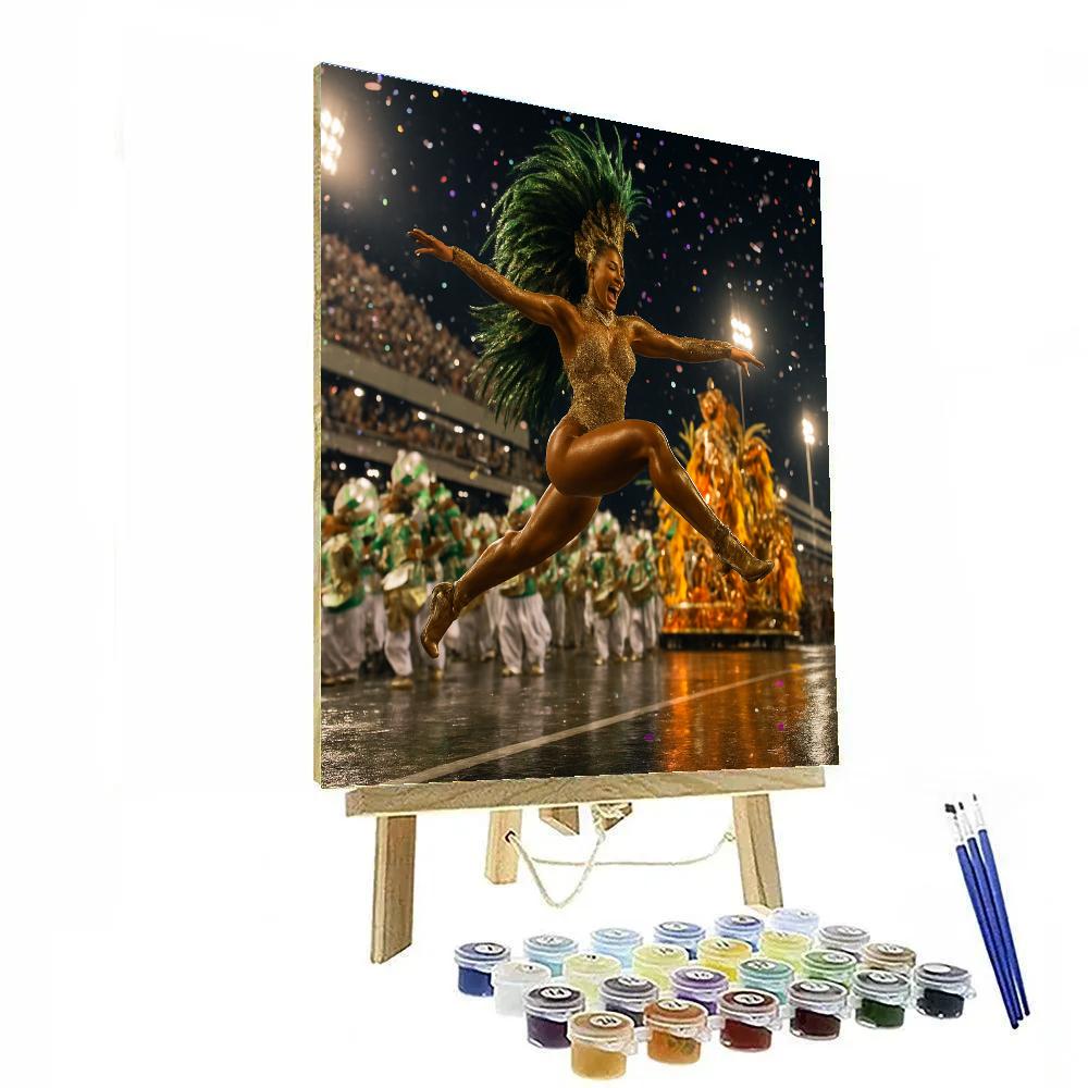 Rio Carnival Samba Procession Number painting