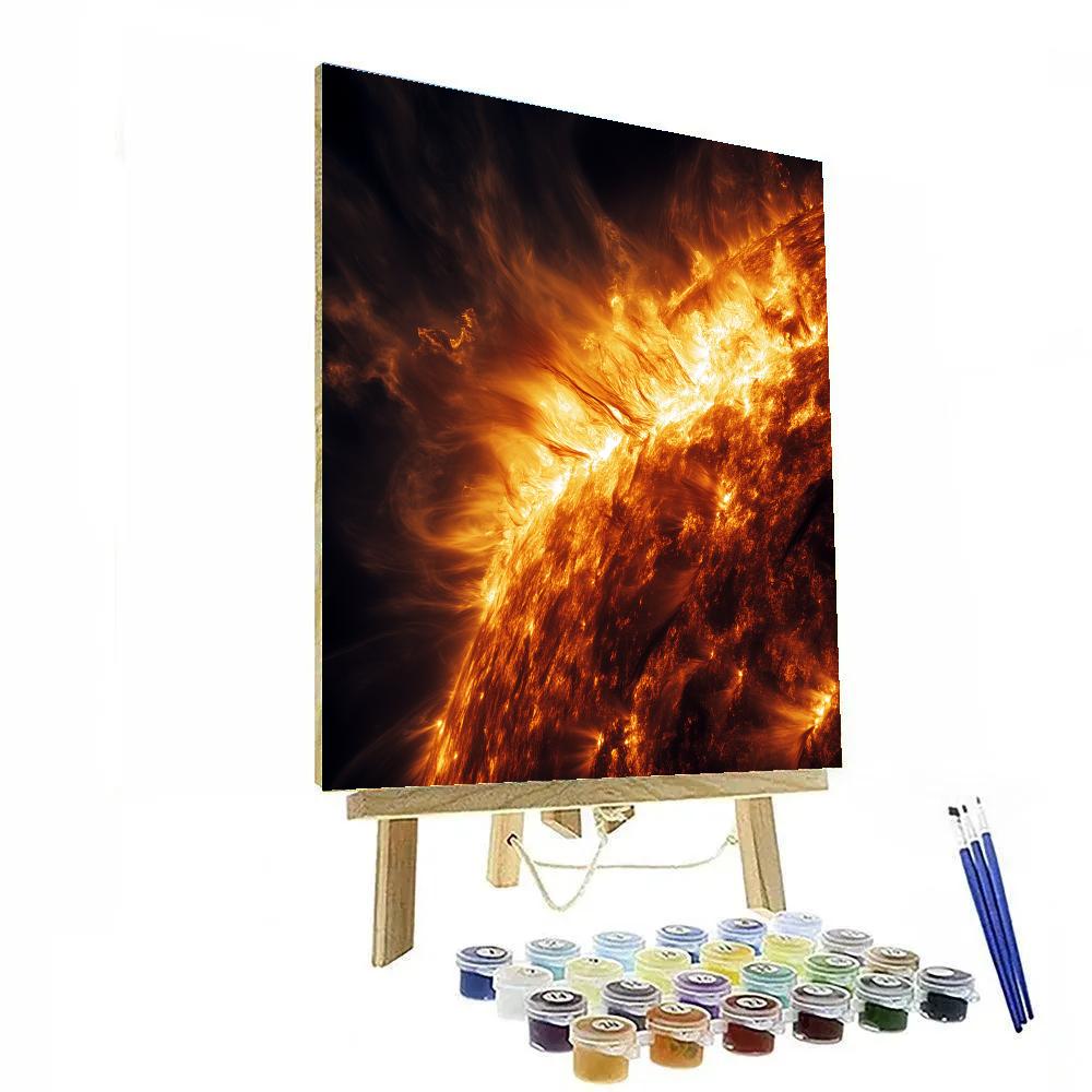 Caravaggio Inspired Solar Flare Dance Number painting