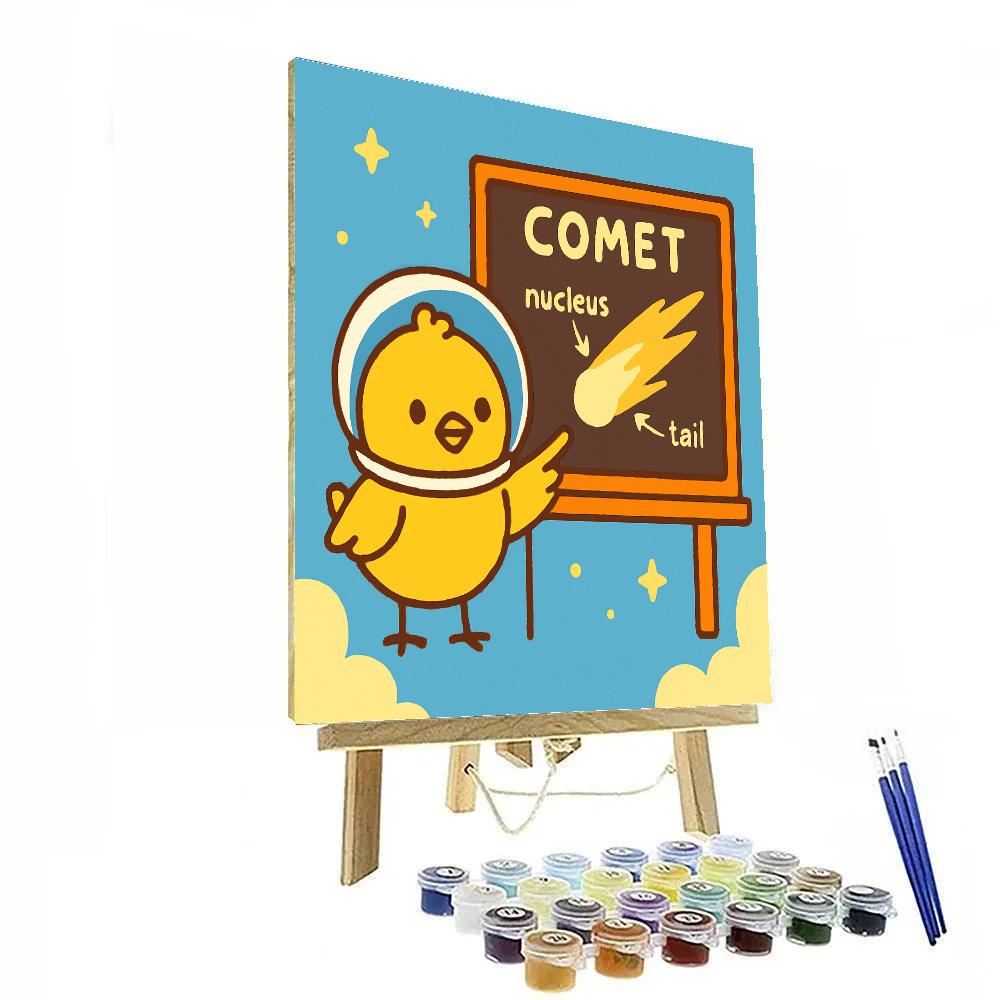 Comet Classroom Chick paint by number