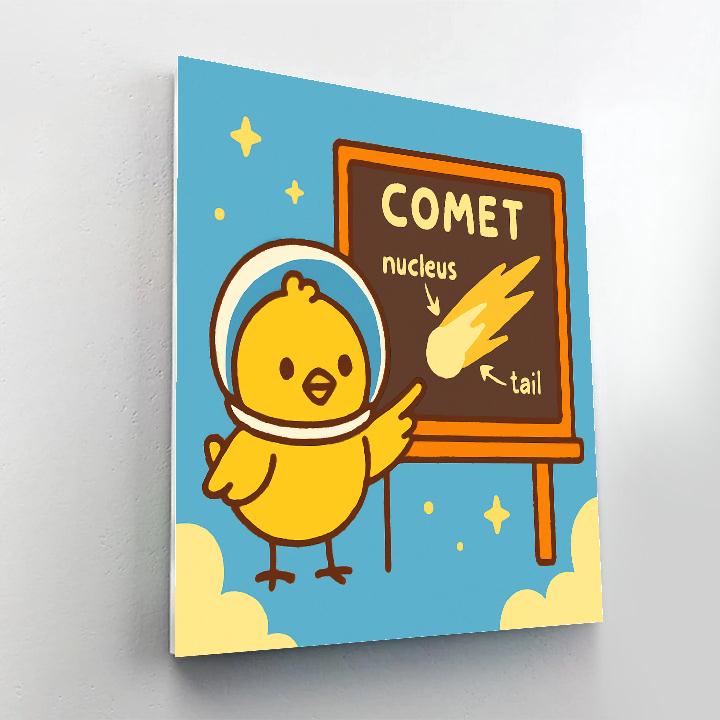 Comet Classroom Chick paint by number