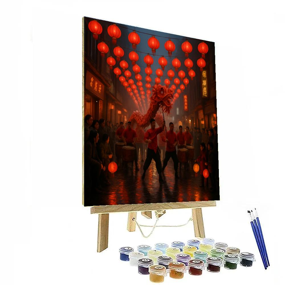 Chinese New Year Lantern Parade paint by color