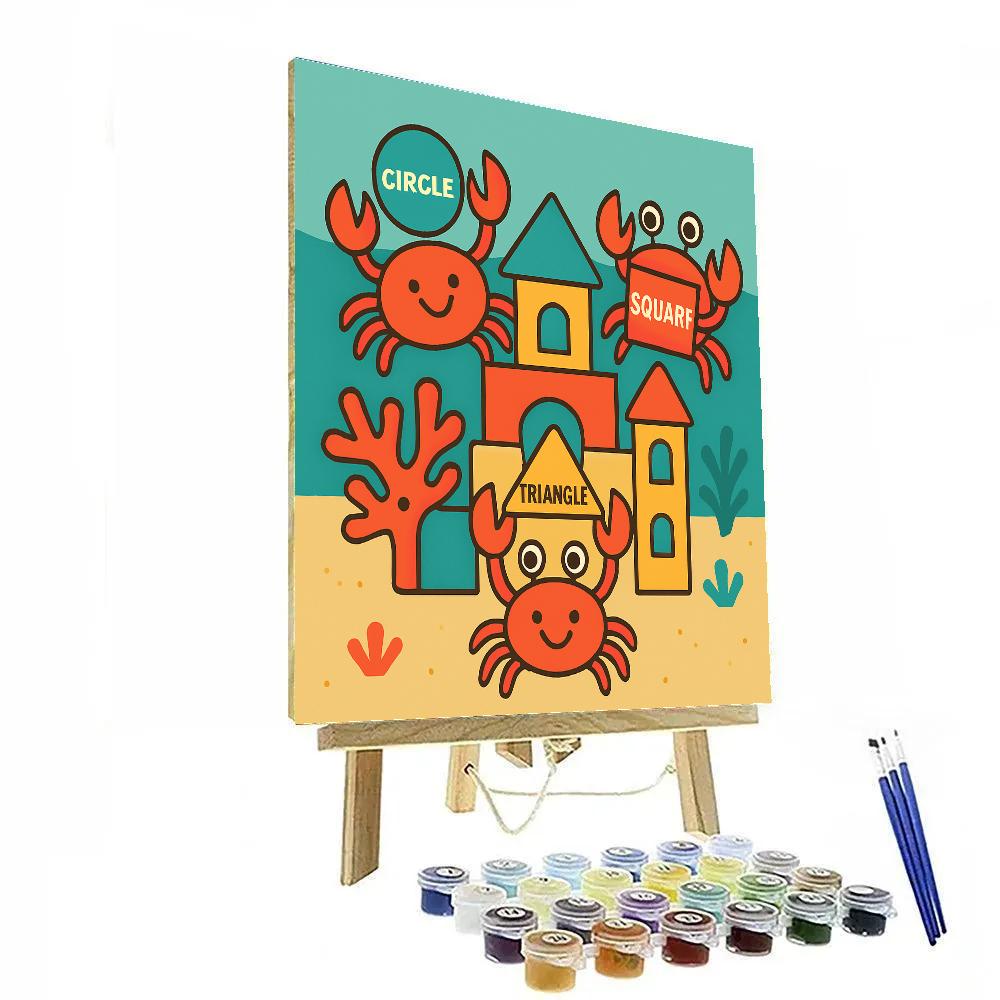 Coral Castle Crab Crew DIY paint by numbers