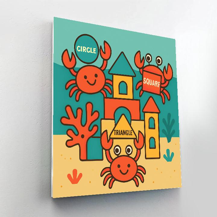 Coral Castle Crab Crew DIY paint by numbers
