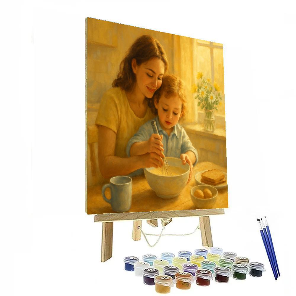 Morning Joy With Mom paint by number