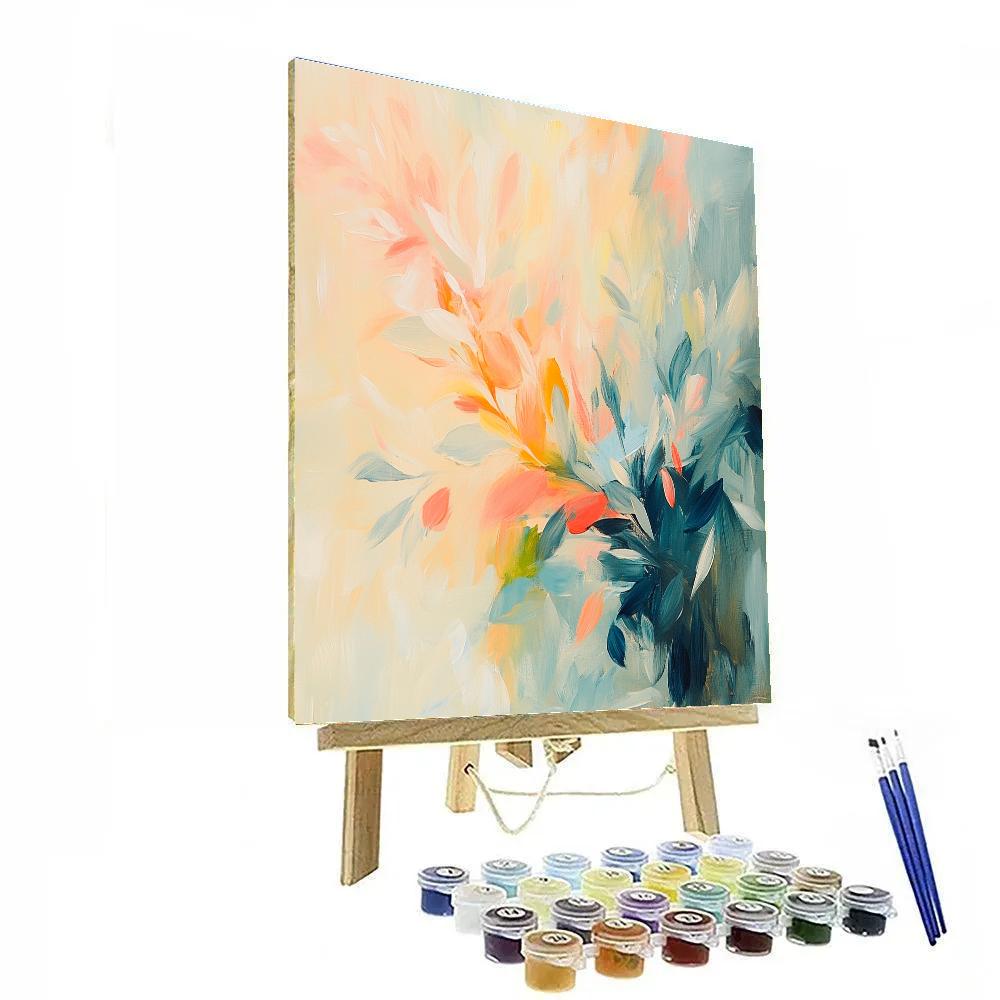 Edgar Degas Inspired Garden Of Quiet Instruments paint by color