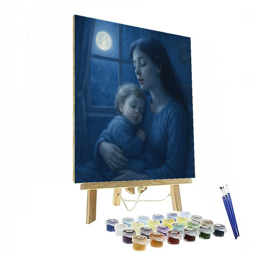 Moonlit Lullaby Number painting