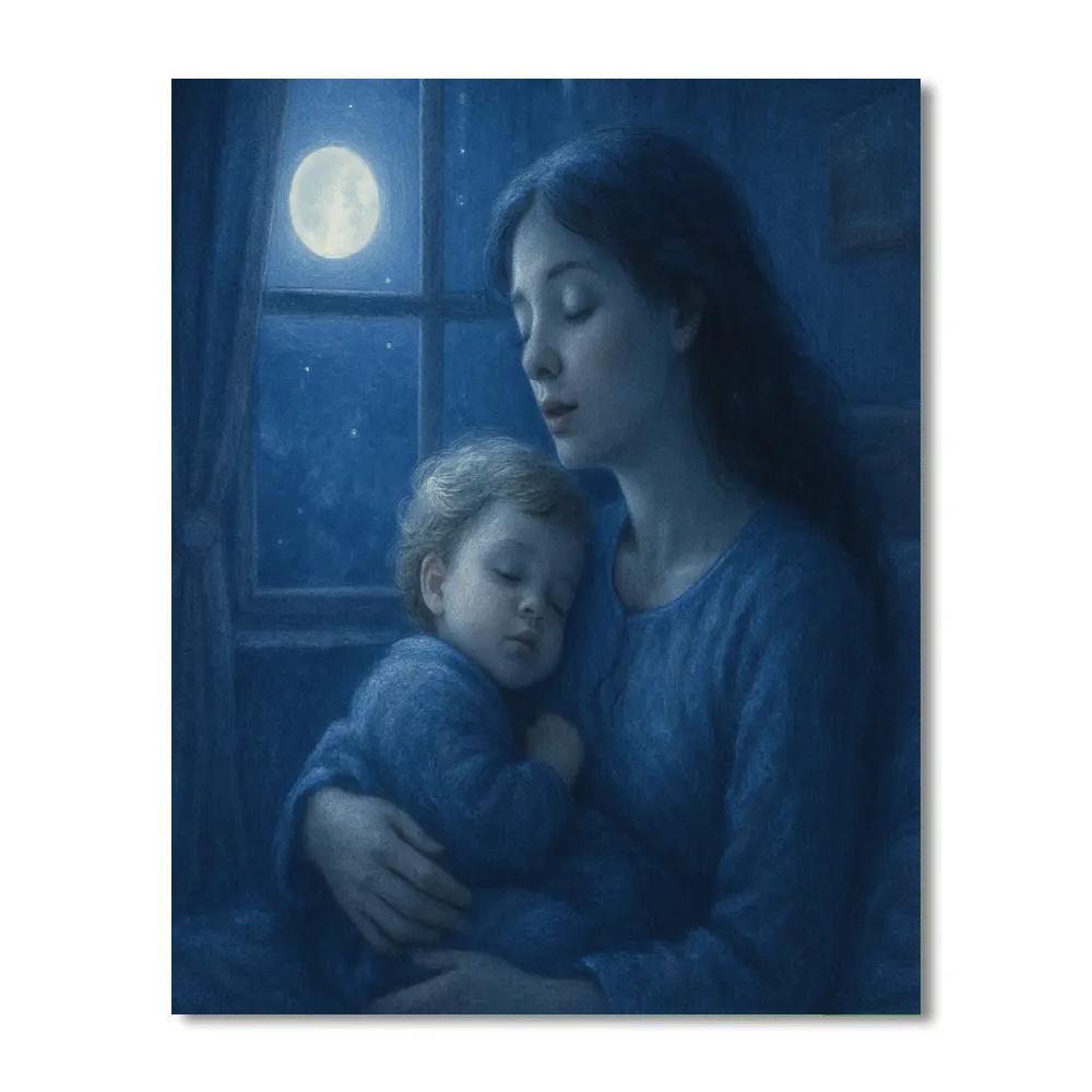 Moonlit Lullaby Number painting