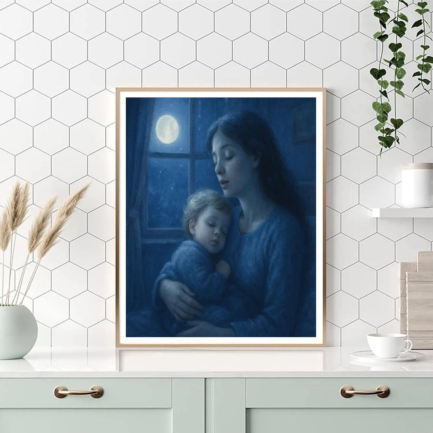 Moonlit Lullaby Number painting