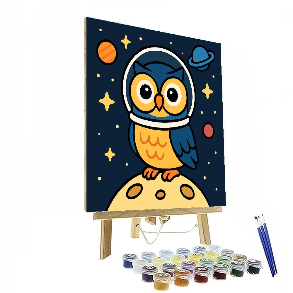 Galactic Owl Explorer painting number kit