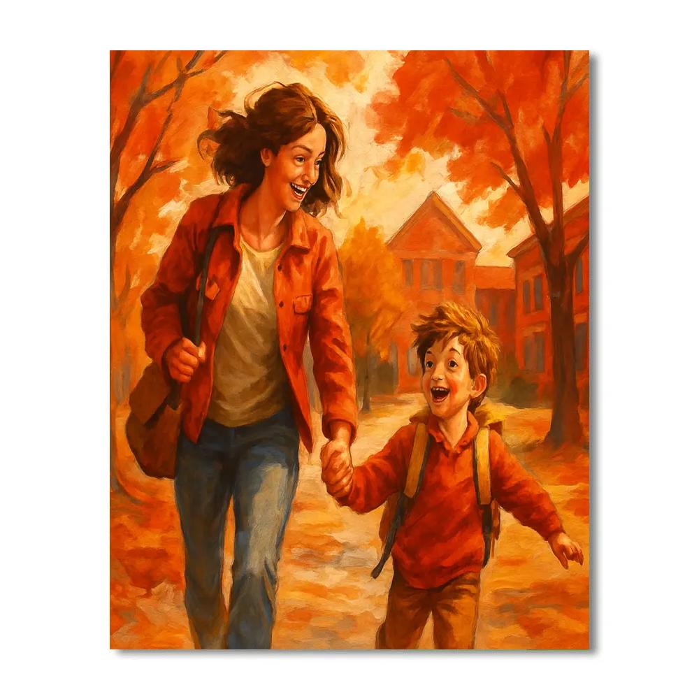 First Day Adventure paint by number