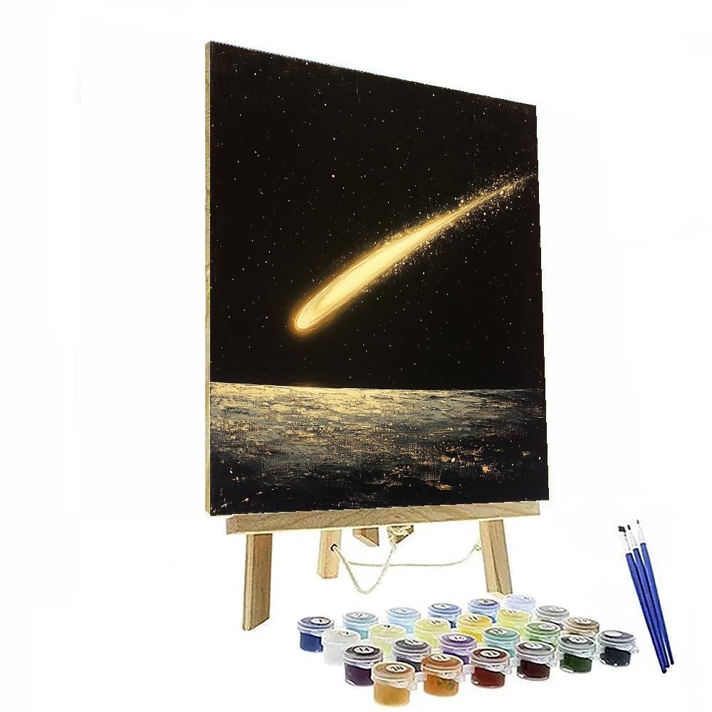 Caravaggio Inspired Comet Trail paint by numbers