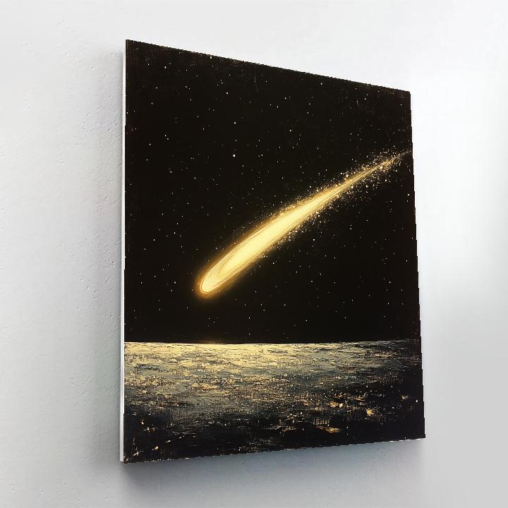 Caravaggio Inspired Comet Trail paint by numbers