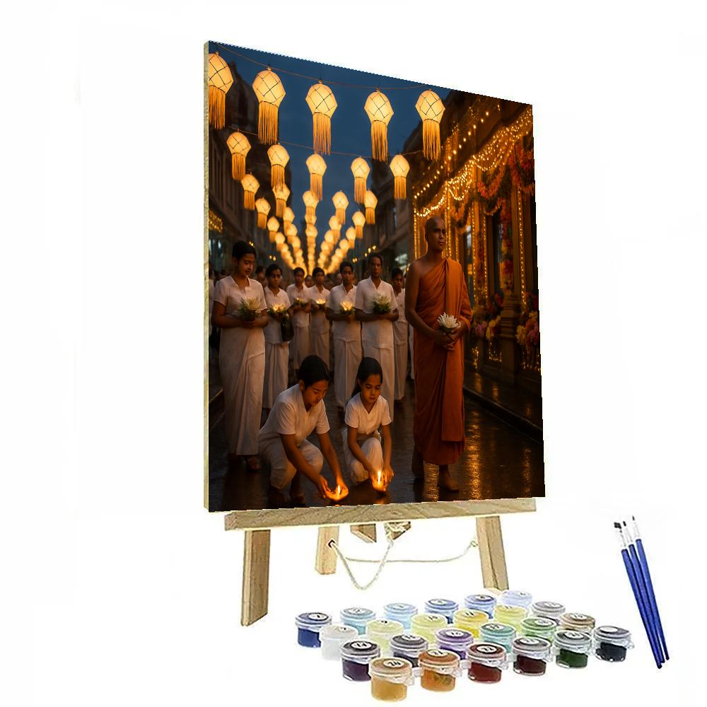 Vesak Lantern Procession In Colombo paint by numbers