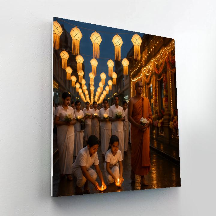 Vesak Lantern Procession In Colombo paint by numbers