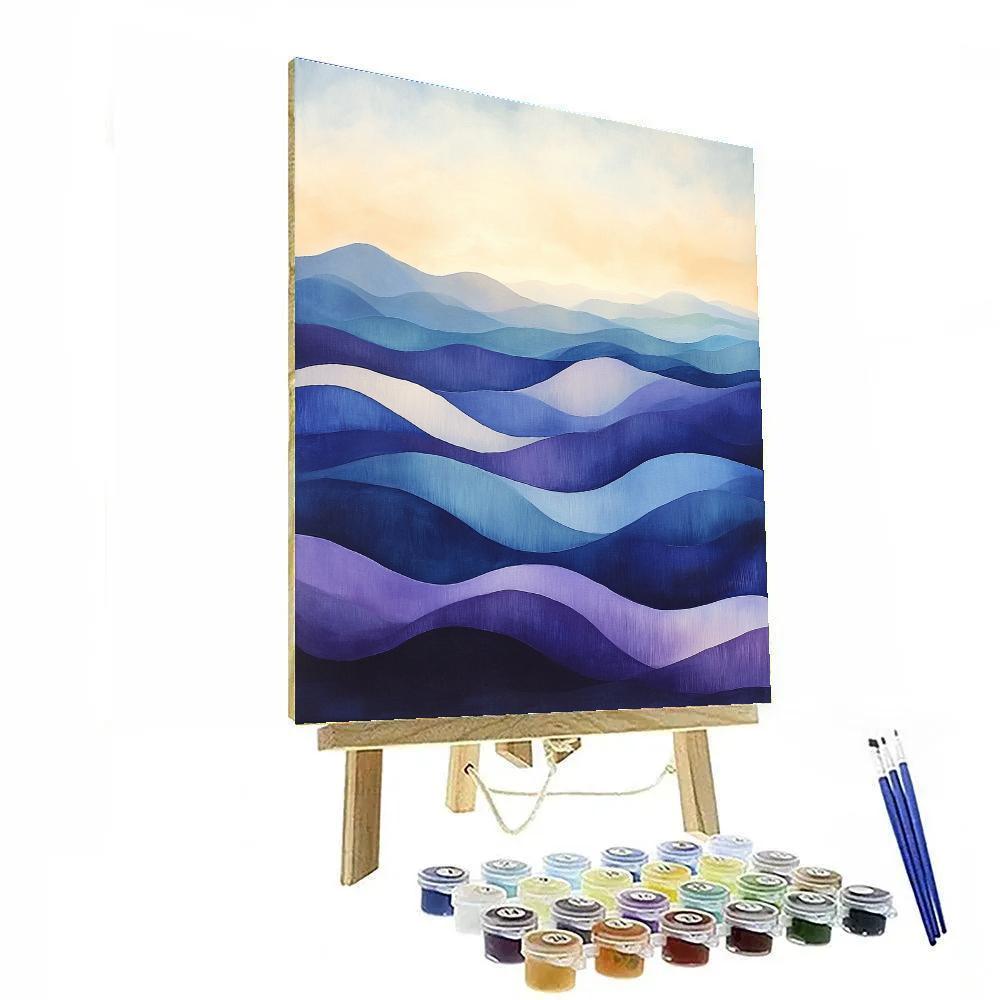 Edgar Degas Inspired Ribboned Twilight paint by numbers