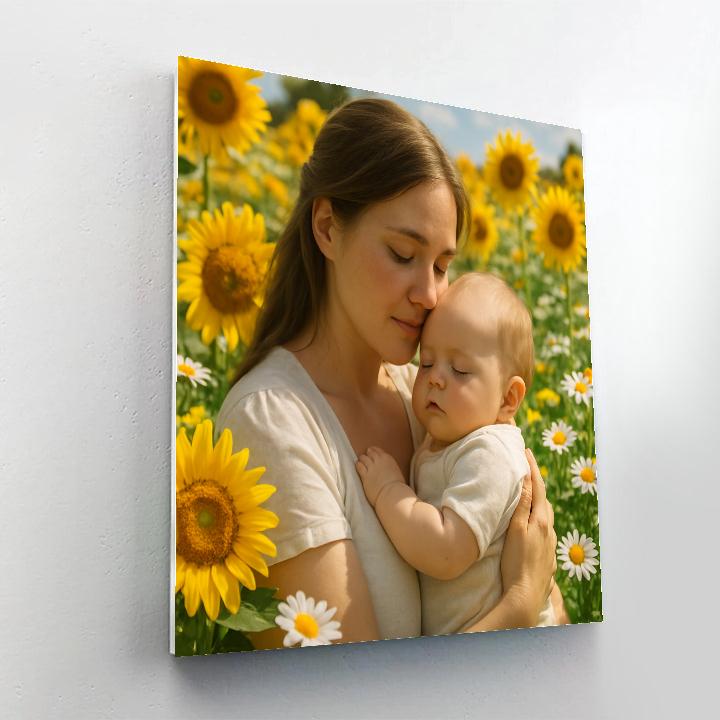 Cradled In Garden Blossoms Painting by numbers kit