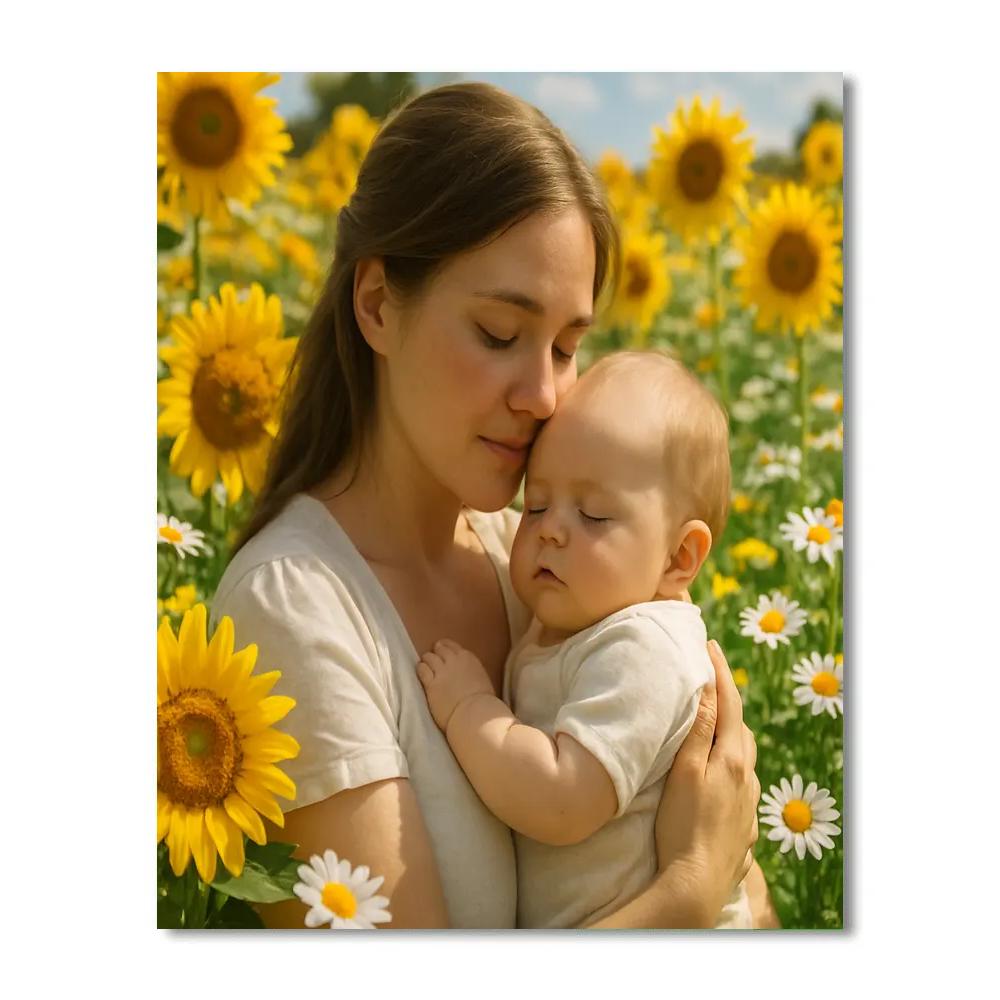 Cradled In Garden Blossoms Painting by numbers kit