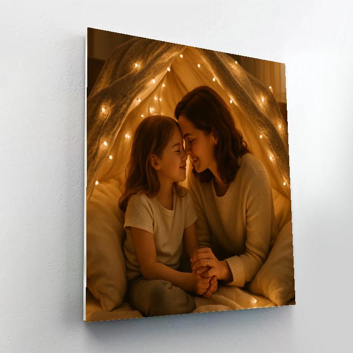 Cuddle Under A Blanket Fort DIY paint by numbers