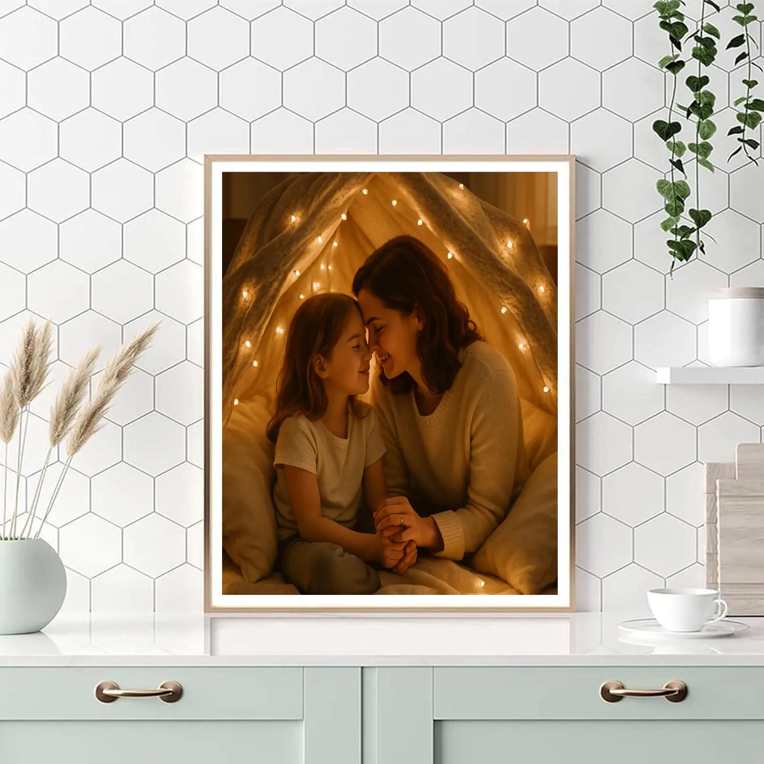 Cuddle Under A Blanket Fort DIY paint by numbers