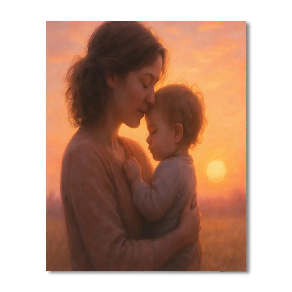 Morning Embrace At Sunrise Numbered painting kits