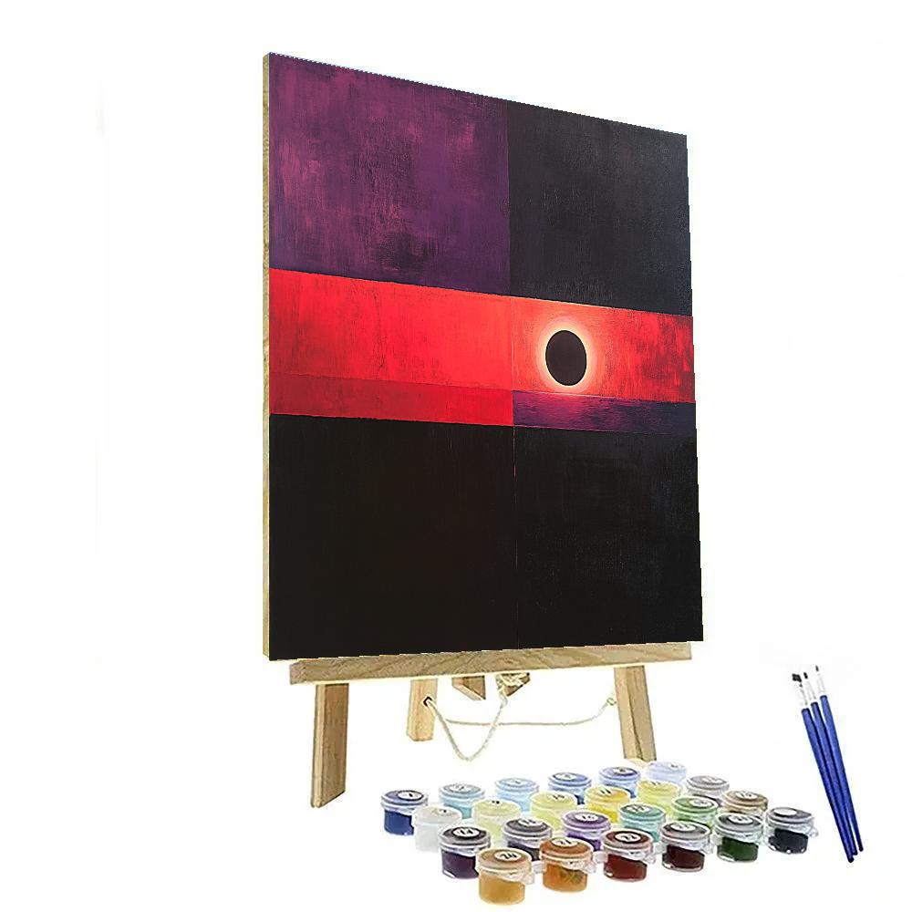 Mark Rothko Inspired Solar Eclipse Painting by numbers kit