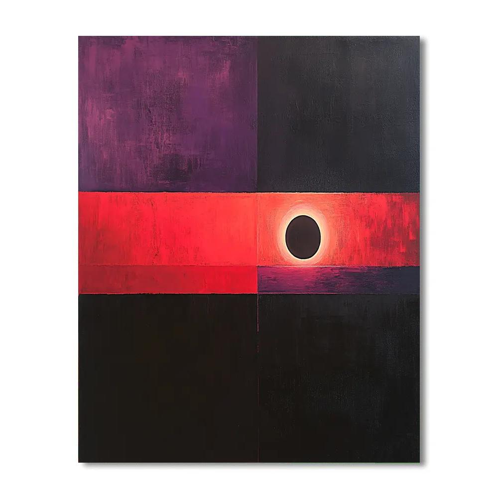 Mark Rothko Inspired Solar Eclipse Painting by numbers kit