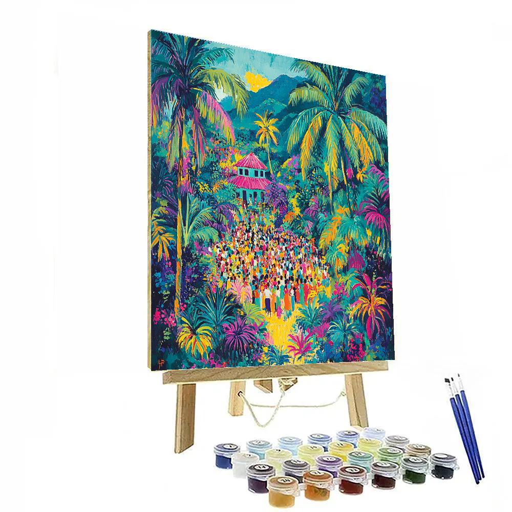 Paul Gauguin Inspired Tropical Festival Paint by numbers kits
