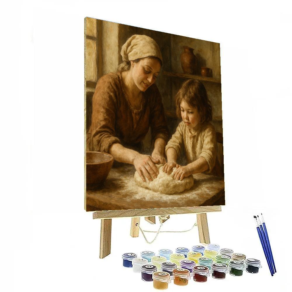 Baking Bread Memories paint by color