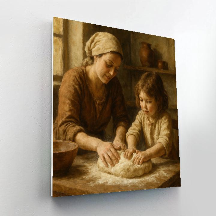 Baking Bread Memories paint by color