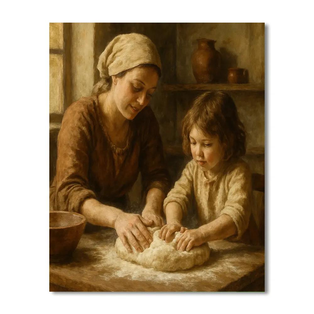Baking Bread Memories paint by color