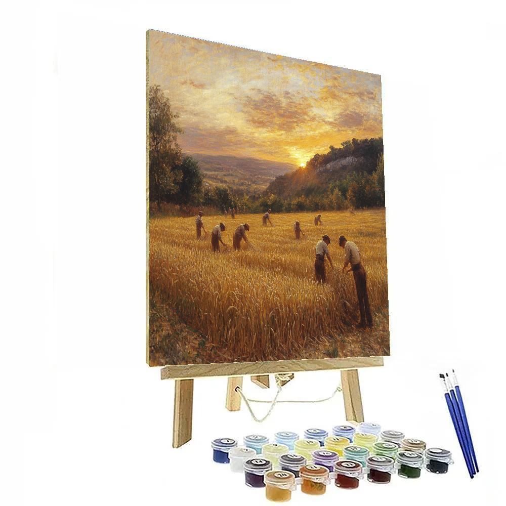Jean-François Millet Inspired Harvest Time Numbered painting kits