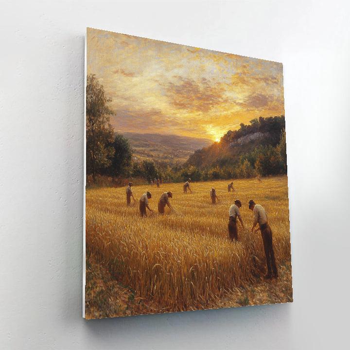 Jean-François Millet Inspired Harvest Time Numbered painting kits